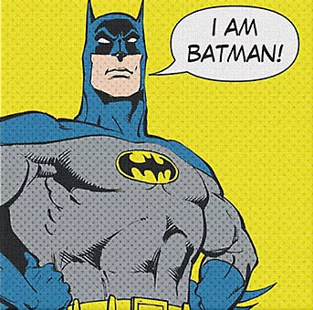 I Am Batman 12x12 Canvas Wall Art