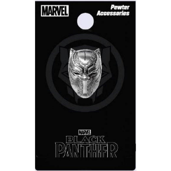 Black Panther Head Pewter Lapel Pin