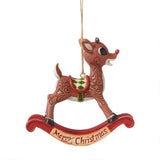 Rudolph as Rocking Horse Jim Shore Ornament