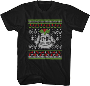 AC/DC Tacky Christmas Sweater Tee