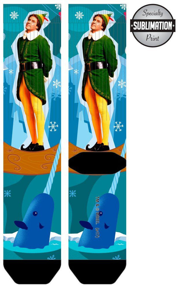 Elf with Narwhal Socks