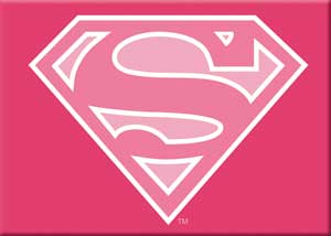 Supergirl - Pink Logo Magnet – Cartoon Kingdom