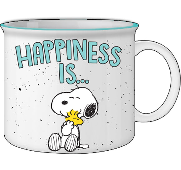 Peanuts Snoopy Happiness Is... 20oz Ceramic Camper Mug