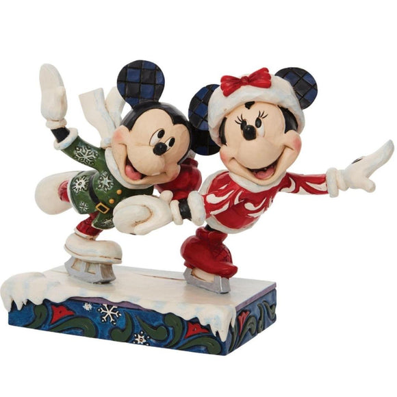 Minnie & Mickey Ice Skating Jim Shore