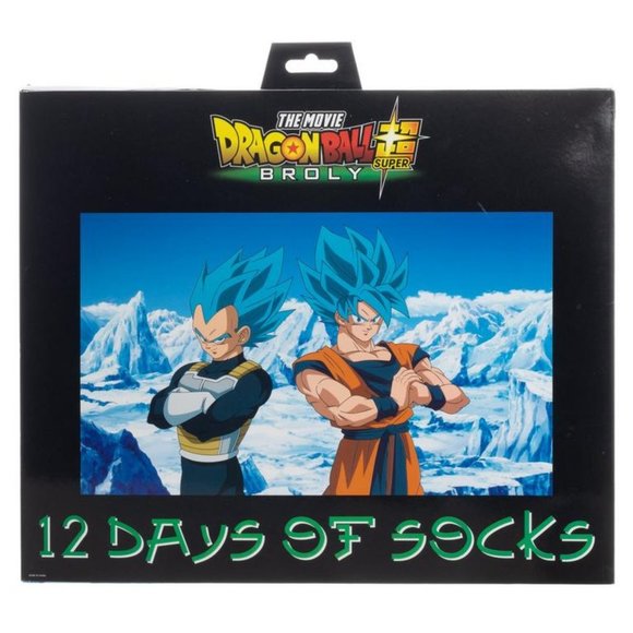 Dragon Ball Z Broly 12 Days of Socks