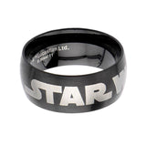Star Wars Logo Stainless Steel Ring (Size 8)