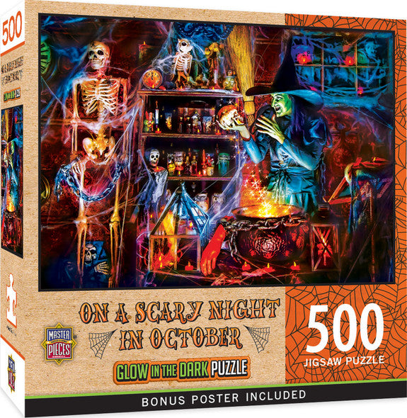 On a Scary Night in October 500 pc Glow Puzzle