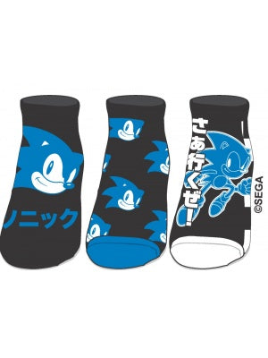 Sonic - 3pk Ankle Socks