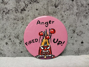 Loungefly - Inside Out: Anger "Fired Up!" Button
