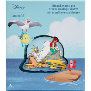 Loungefly Disney Little Mermaid Tritons Gift 3" Collector Box Pin