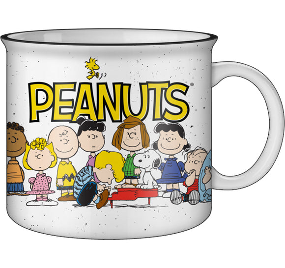 Peanuts Gang Logo 20oz Ceramic Camper Mug