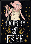 Harry Potter Dobby is Free Magnet