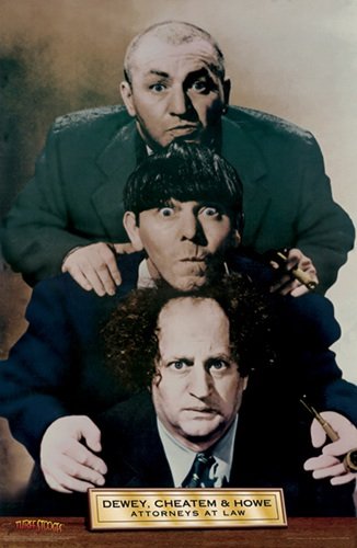 Three Stooges Dewey Cheatem & Howe 24x36 Poster