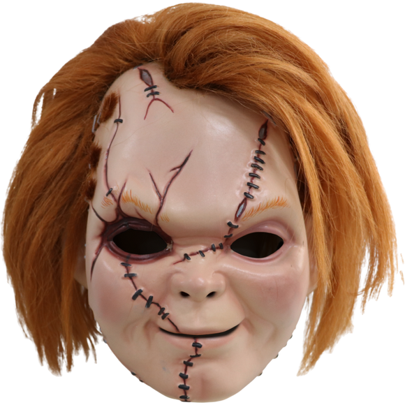 Curse of Chucky Scarred Chucky Mask with Hair