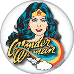 Wonder Woman Rainbow Button