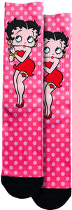 Betty Boop - Pink Polkadot Socks