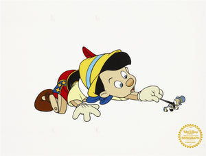 Pinocchio Sericel - Framed