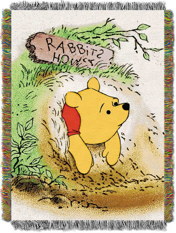 Winnie The Pooh Vintage Pooh Tapestry Throw