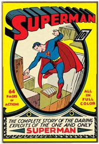 Superman - Comic Cover 13x19 Wooden Wall Art
