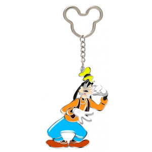 Goofy Coloured Pewter Keychain