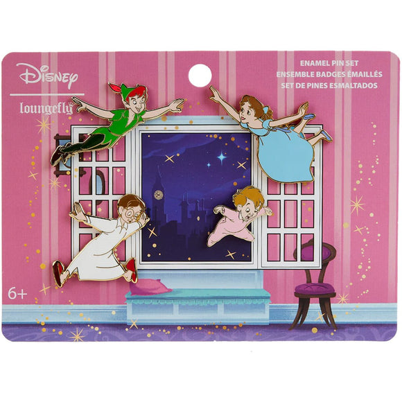 Loungefly Disney Peter Pan You Can Fly 70th Anniversary Pin Set