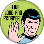 Spock Live Long & Prosper Button