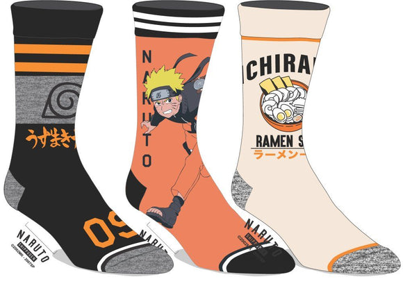 Naruto - Ramen Shop 3pk Socks