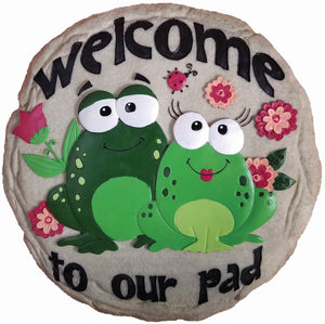 Welcome To Our Pad Frog Stepping Stone