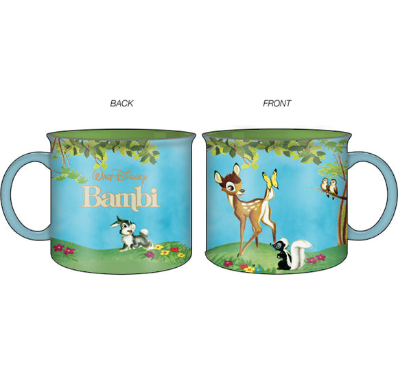Disney Bambi Meadow Scene 20oz Ceramic Camper Mug