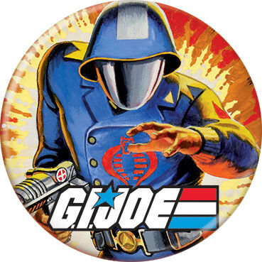 GI Joe Cobra Commander Button