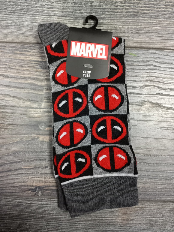 Deadpool Checkered Socks