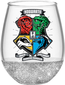 Harry Potter Animal Crests 20oz Teardrop Glass