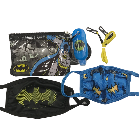 Batman Youth Essential Set - 2 Masks, Lanyard, Case & Bottle