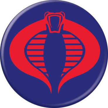 GI Joe Cobra Insignia Button