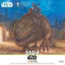 Star Wars - Thomas Kinkaid Mandalorian on Bluurg 550pc Puzzle