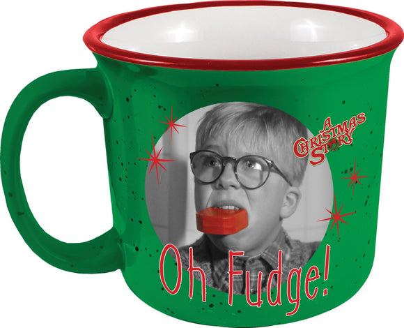 Christmas Story Oh Fudge Ceramic Camper Mug