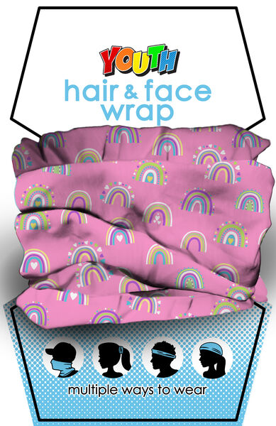 Rainbow Youth Hair & Face Wrap