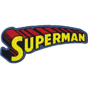 Superman Text Logo Patch