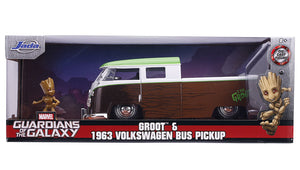 Groot with 1963 Volkswagon Bus Die Cast