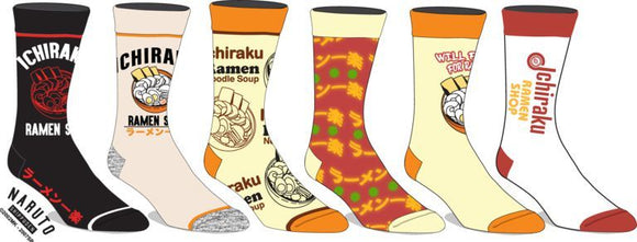 Naruto Ramen 6pk Socks