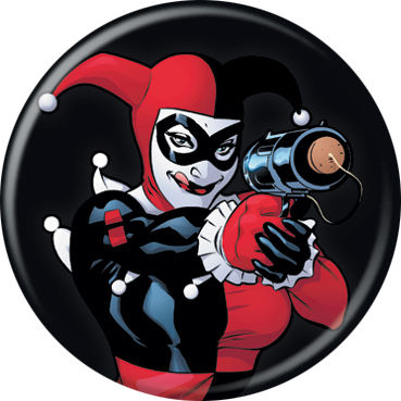 Harley Quinn Popgun Button