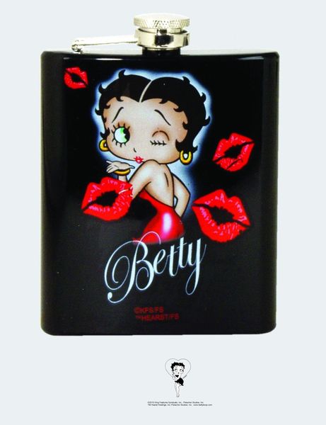 Betty Boop Kisses Flask