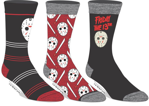 Friday the 13th 3pk Crew Socks