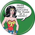Wonder Woman "Power Of Woman" Button