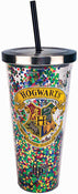 Harry Potter - Hogwarts Crest Acrylic Glitter Cup