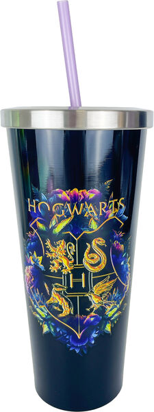 Harry Potter Floral Crest Stainless Steel Cup