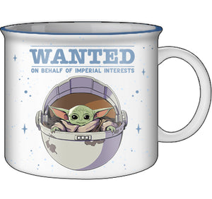 Star Wars Mandalorian The Child Wanted 20oz Ceramic Camper Mug