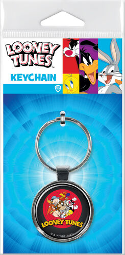 Looney Tunes Cast in Circle Keychain
