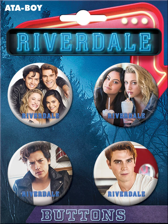 Riverdale Characters 4pc Button Set