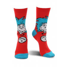Dr.Seuss - Thing 1 & Thing 2 Knee High Socks